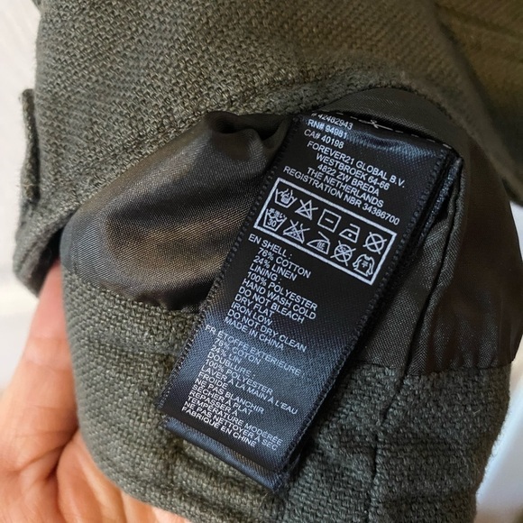 FOREVER 21 Green Vest Size Medium - Picture 4 of 6